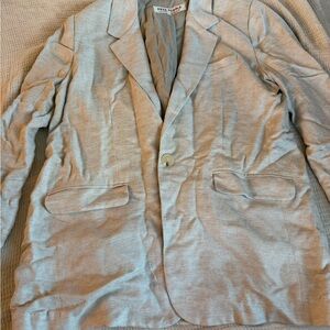 Free People relaxed fit beige blazer